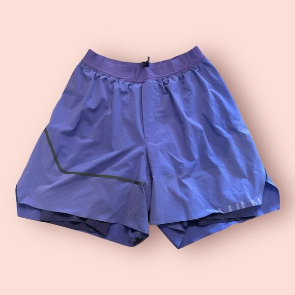 Lululemon License To Train Shorts Mens Small Purple 7" Athletic Training Gym - Picture 1 of 9